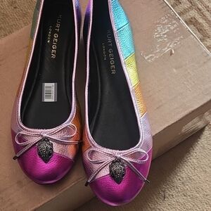 Kurt Geiger Women's Rainbow Ballet Flats